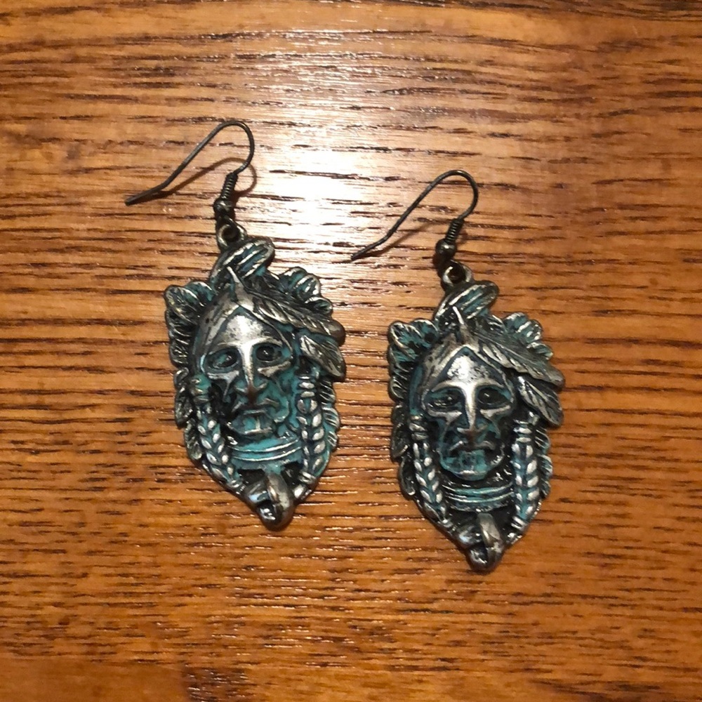 Indian Head Earrings